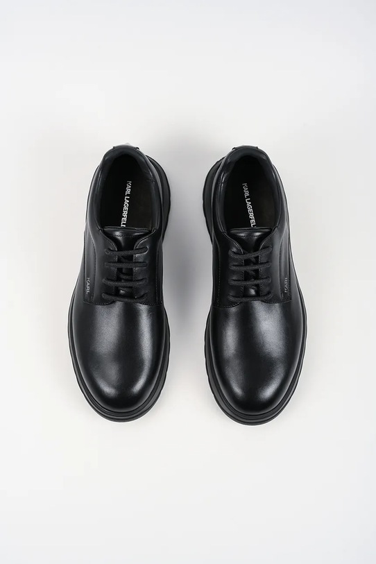 Karl Lagerfeld półbuty skórzane MAGNUS czarny KL10625.000