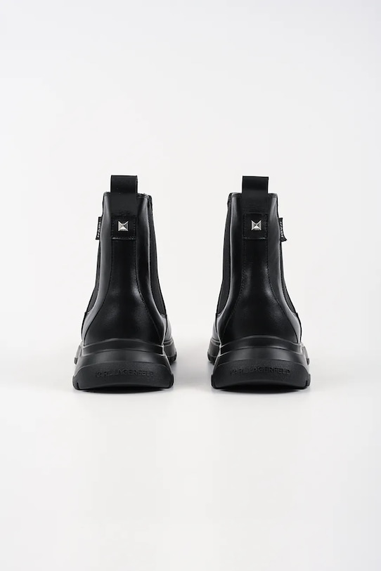 Încălțăminte Karl Lagerfeld ghete de piele MAGNUS KL10640.000 negru