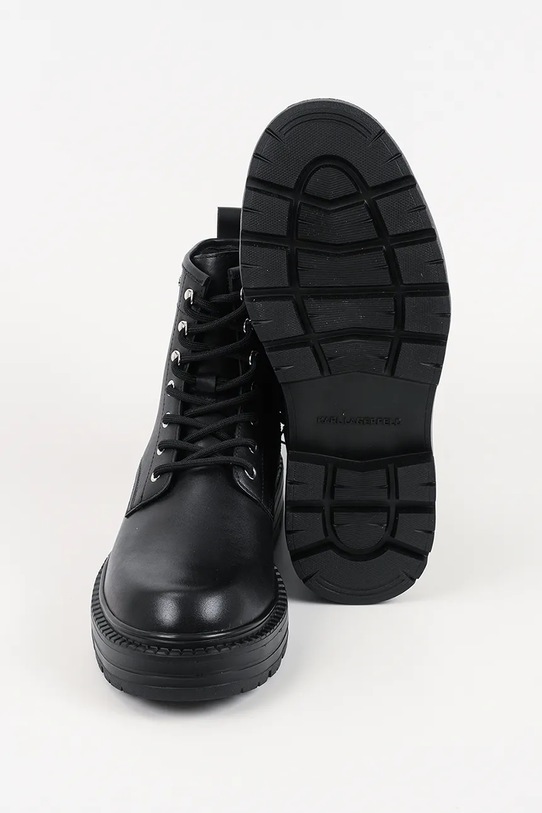 Δερμάτινα κλειστά παπούτσια Karl Lagerfeld MILES KL10255.000 μαύρο