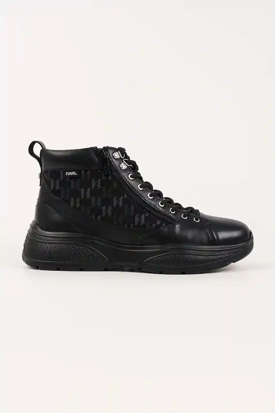 Karl Lagerfeld trampki VESTA tekstylny czarny KL52745.400