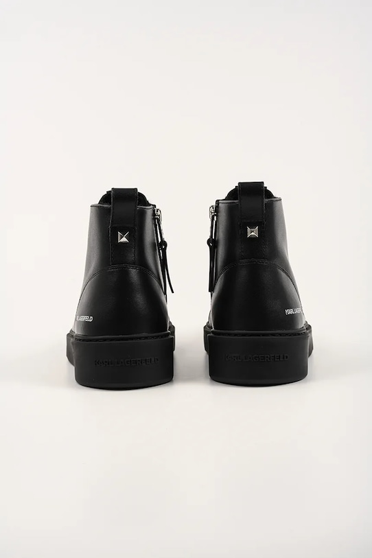 Încălțăminte Karl Lagerfeld teniși din piele întoarsă FLINT II KL53354L.000 negru