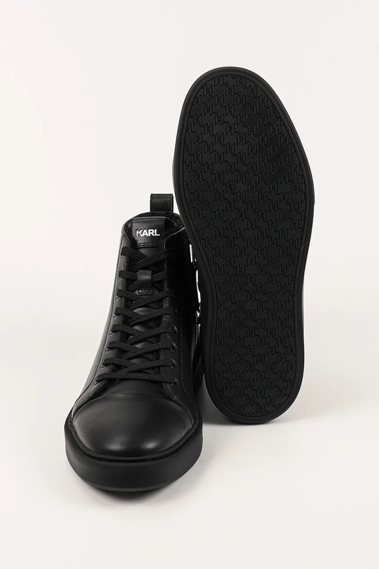 Karl Lagerfeld teniși din piele întoarsă FLINT II KL53354L.000 negru