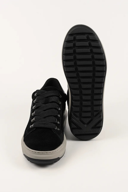 Karl Lagerfeld sneakersy nubukowe KAPRI LUG KL57545.507 czarny