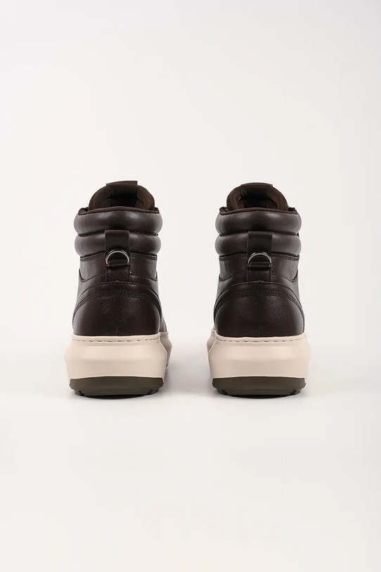Scarpe Karl Lagerfeld sneakers in pelle KAPRI LUG KL57555.0CH marrone
