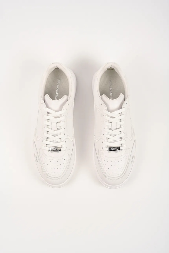 Karl Lagerfeld sneakersy skórzane KOURTNEY biały KL53019.01W