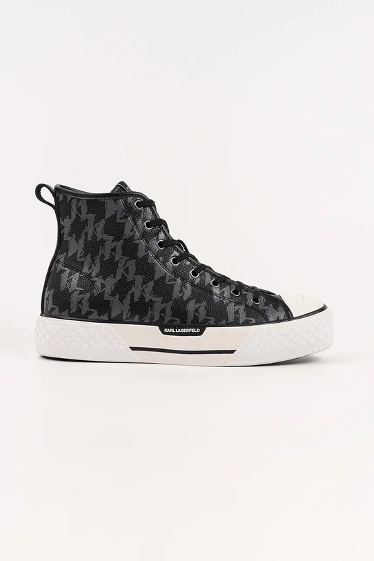 Karl Lagerfeld trampki skórzane KAMPUS MAX MNS syntetyczny szary KL50449.100