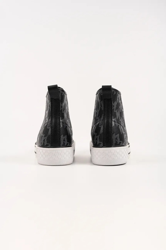 Obuwie Karl Lagerfeld trampki skórzane KAMPUS MAX MNS KL50449.100 szary