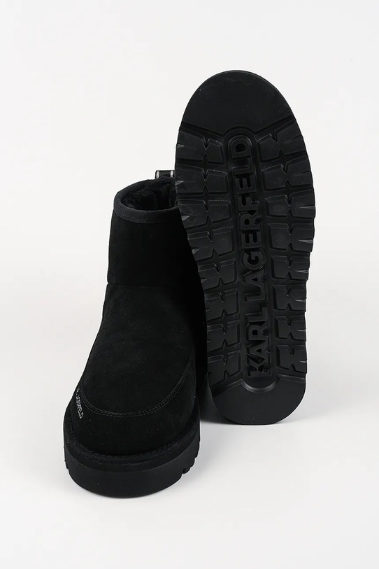 Karl Lagerfeld śniegowce zamszowe THERMO MNS KL28542.500 czarny
