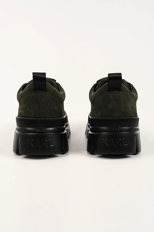 Încălțăminte Karl Lagerfeld teniși de piele TREKKA MENS KL25227.5KK verde