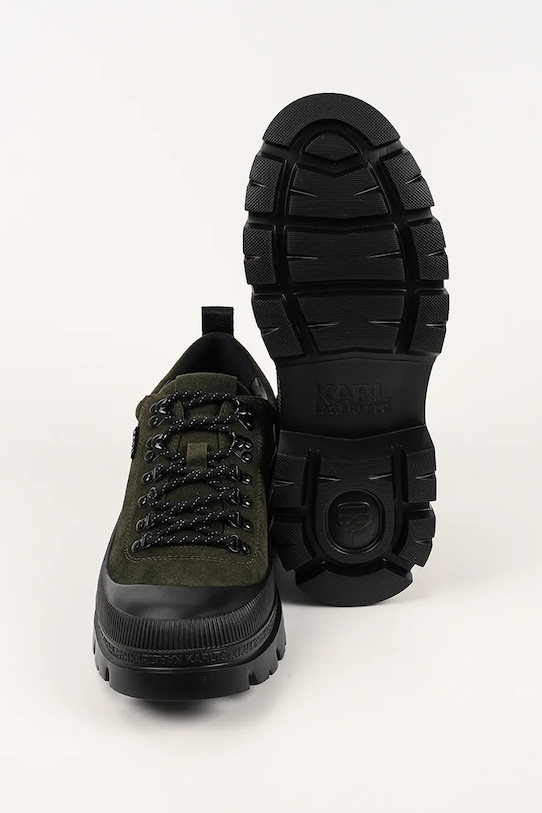 Karl Lagerfeld teniși de piele TREKKA MENS KL25227.5KK verde
