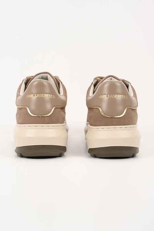 Obuwie Karl Lagerfeld sneakersy skórzane KAPRI LUG KL57545.2TN beżowy