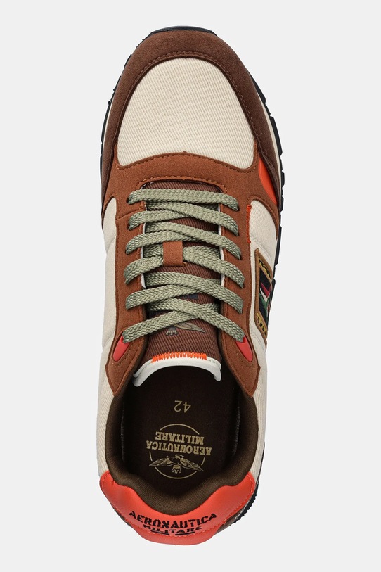 Aeronautica Militare sneakersy SNEAKERS brązowy 252SC0292UCT03547.94709