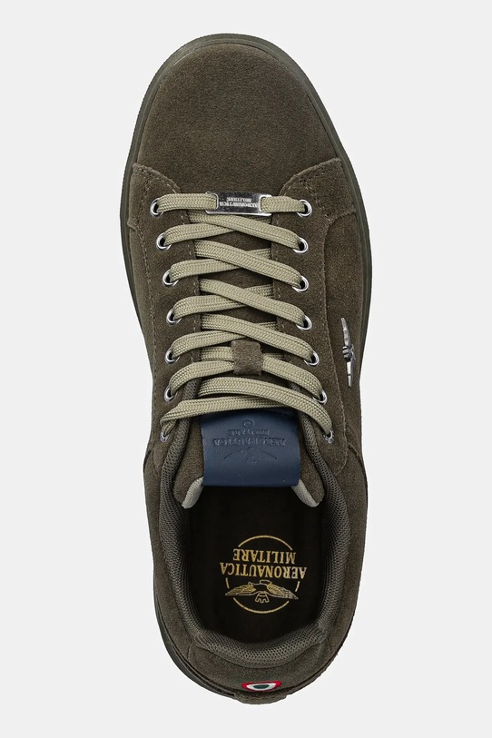 Aeronautica Militare sneakersy zamszowe SNEAKERS zielony 252SC0307UPL00278.07302