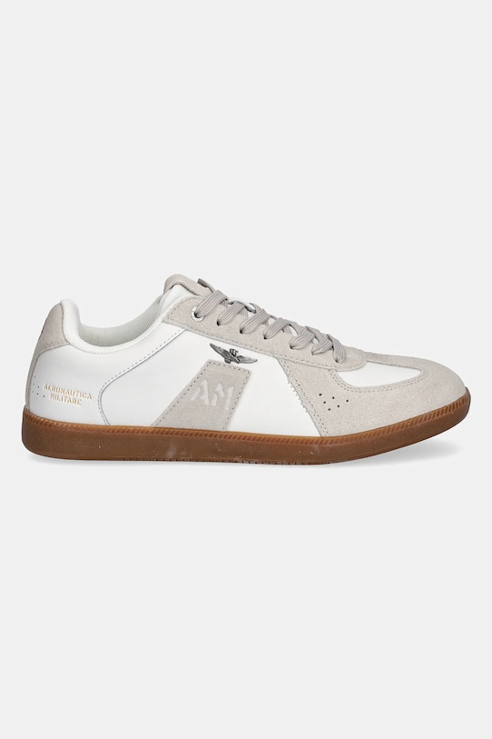 Aeronautica Militare sneakersy skórzane SNEAKERS 252SC0315UPL00244.73062 biały AW25