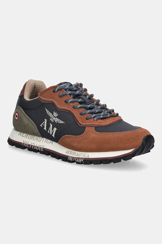 Aeronautica Militare sneakersy SNEAKERS tekstylny brązowy 252SC0320UPL00313.94691