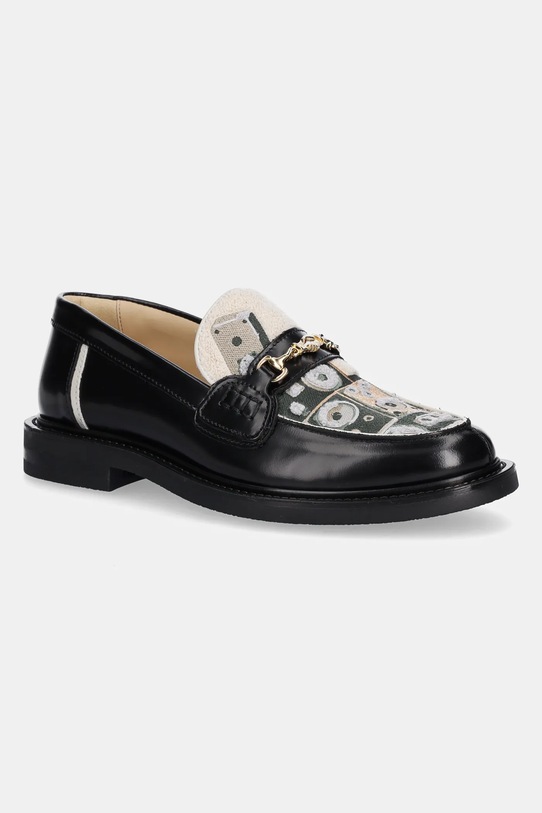 Filling Pieces mokasyny Loafer Speaker Wall tekstylny czarny 122511303239