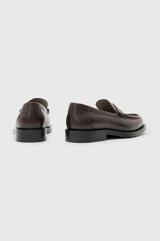 Încălțăminte AllSaints mocasini de piele BLOOM LOAFER M021FC.OXR burgundia