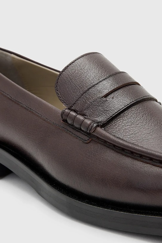 Δερμάτινα μοκασίνια AllSaints BLOOM LOAFER μπορντό M021FC.OXR