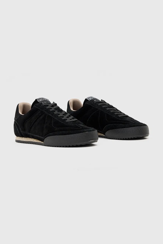 Σουέτ αθλητικά παπούτσια AllSaints HARRI LOW TOP M017FD μαύρο AW25
