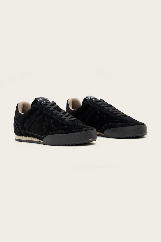 Semišové tenisky AllSaints Harri Low Top M017FD čierna AW25