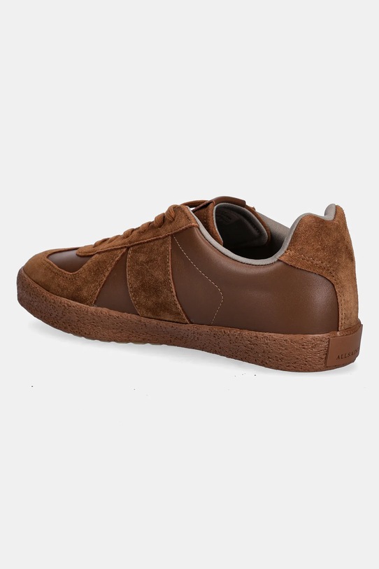 Obuwie AllSaints sneakersy skórzane JAIMEE LOW TOP M052FB.BRN brązowy