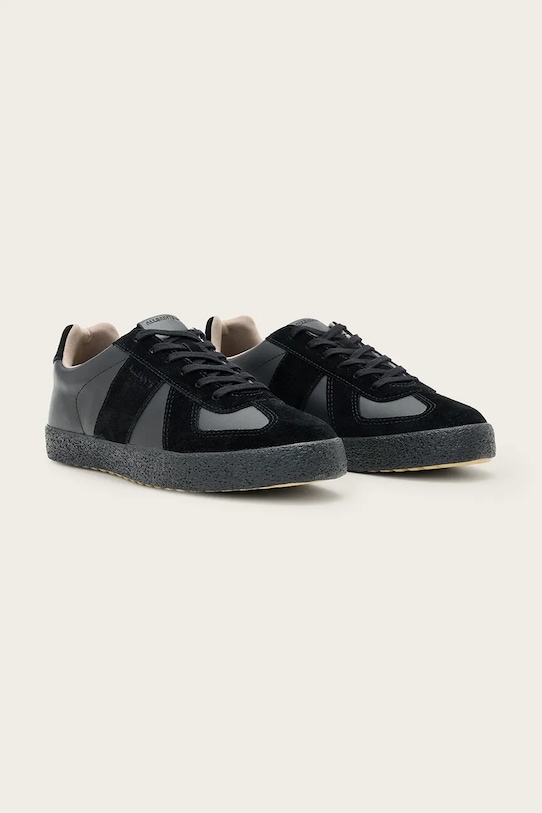 AllSaints sneakersy skórzane JAIMEE LOW TOP M052FB.BLK czarny AW25