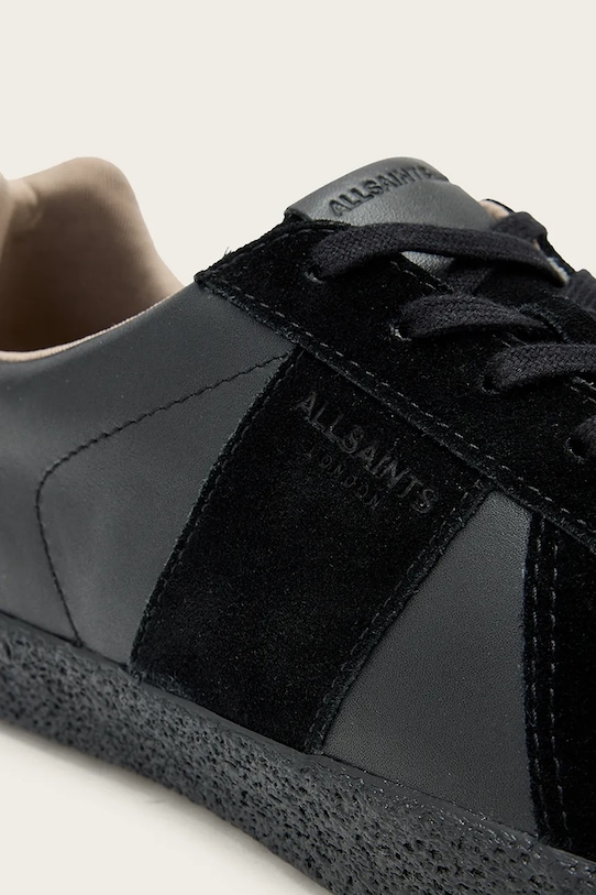 AllSaints sneakersy skórzane JAIMEE LOW TOP czarny M052FB.BLK