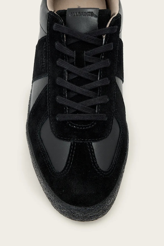 AllSaints sneakersy skórzane JAIMEE LOW TOP M052FB.BLK czarny