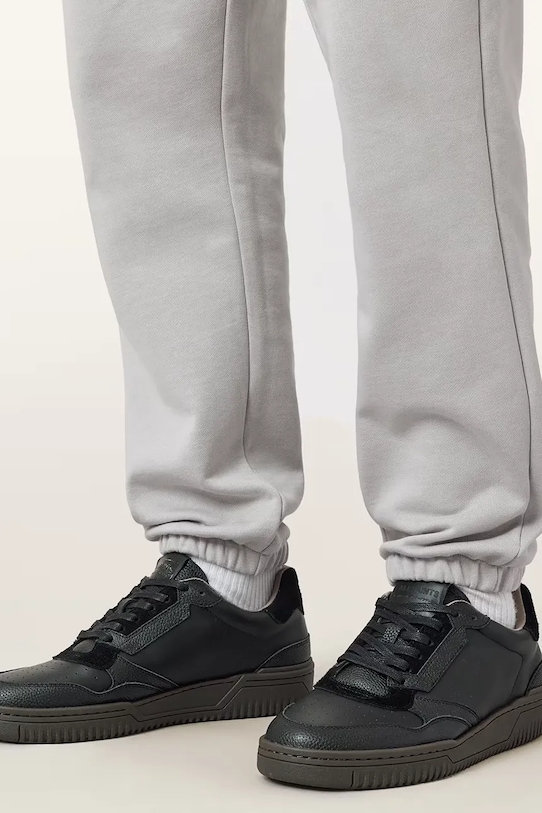 AllSaints sneakersy skórzane REGAN LOW TOP M053FB.BLK