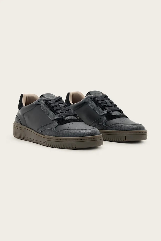 AllSaints sneakersy skórzane REGAN LOW TOP M053FB.BLK czarny AW25