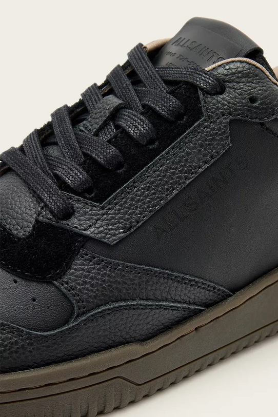 Δερμάτινα αθλητικά παπούτσια AllSaints REGAN LOW TOP μαύρο M053FB.BLK