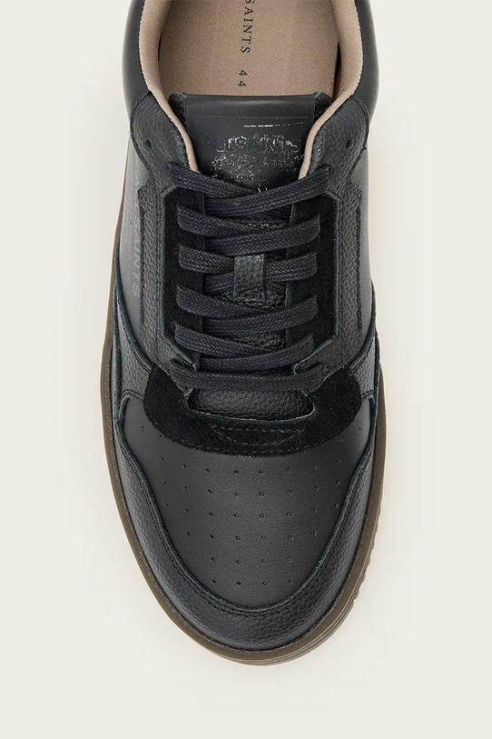 Δερμάτινα αθλητικά παπούτσια AllSaints REGAN LOW TOP M053FB.BLK μαύρο
