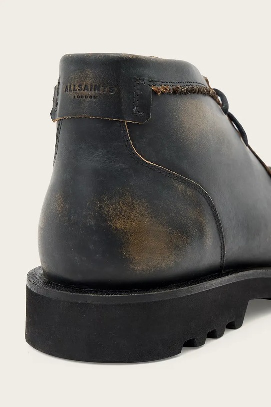 AllSaints scarpe in pelle SKIFF BOOT nero M069FC