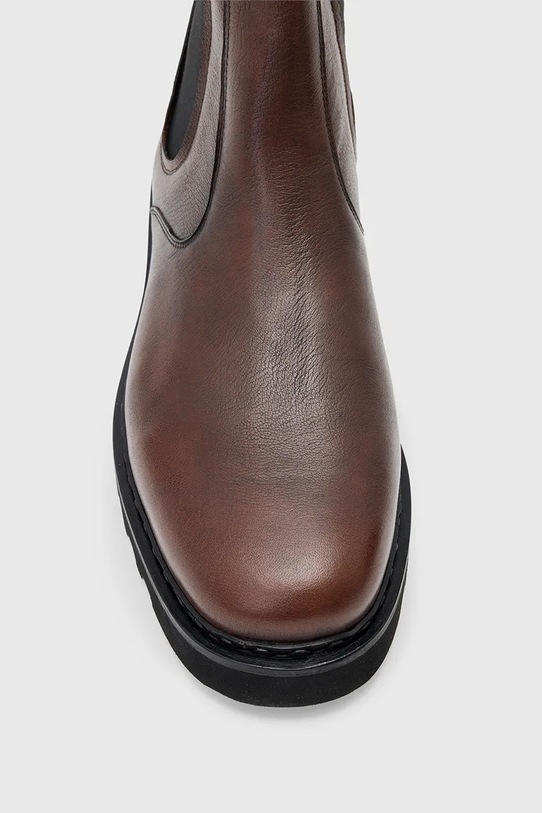 Δερμάτινες μπότες τσέλσι AllSaints SKIFF CHELSEA BOOT M025FD.CHT καφέ