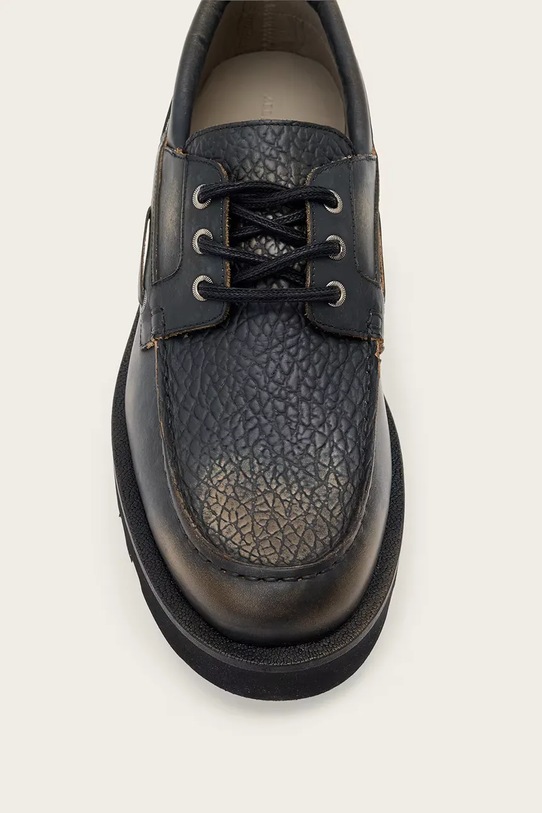 Δερμάτινα κλειστά παπούτσια AllSaints SKIFF SHOE M013FC μαύρο