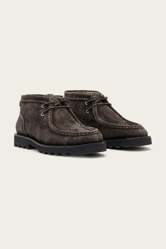 AllSaints półbuty zamszowe SKIFF SUEDE BOOT M015FC.WRG szary AW25