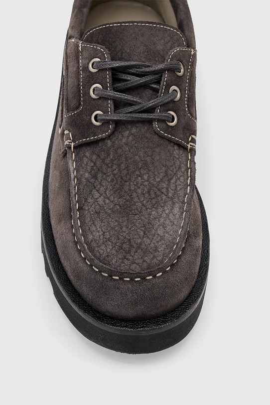 Δερμάτινα κλειστά παπούτσια AllSaints SKIFF SUEDE SHOE M012FC.WRG γκρί