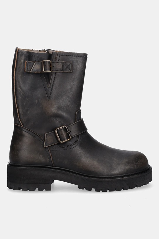 AllSaints buty wysokie TAIT BOOT M080FB brązowy AW25