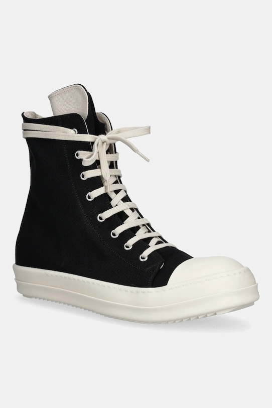 Rick Owens DRKSHDW trampki Sneaks tekstylny czarny DU02E7800.DO
