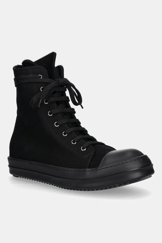 Rick Owens DRKSHDW trampki Sneaks tekstylny czarny DU02E7800.DO
