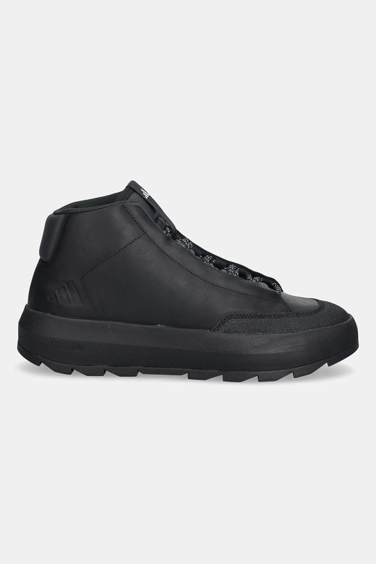 adidas sneakersy skórzane Acesmash Mid JQ5543 czarny AW25