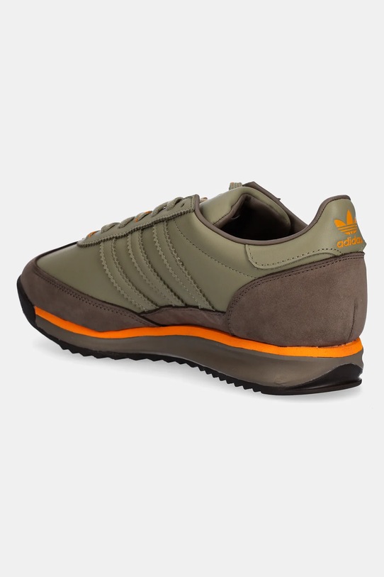 Obuwie adidas Originals sneakersy skórzane SL 72 RS JR8766 zielony