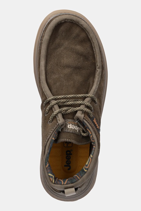 Jeep półbuty KAUAI WALLABEE MID SUEDE zielony JM52041A