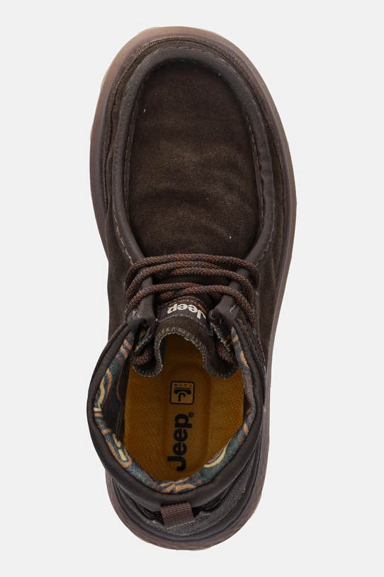 Κλειστά παπούτσια Jeep KAUAI WALLABEE MID SUEDE καφέ JM52041A