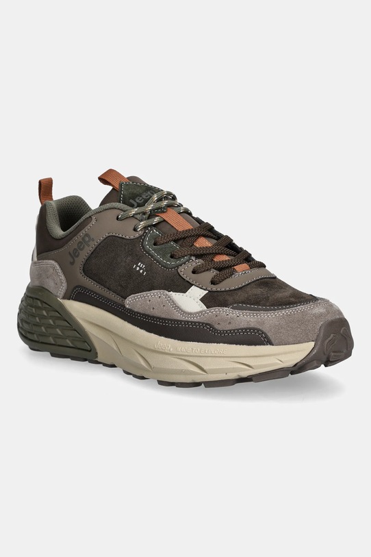 Jeep sneakersy GROOVE tekstylny brązowy JM52070A
