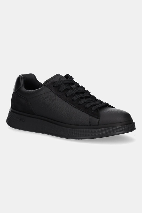 BOSS sneakersy skórzane 50552869 skóra zamszowa szary 50552869.005