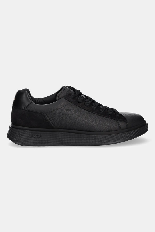 BOSS sneakersy skórzane 50552869 50552869.005 szary AW25