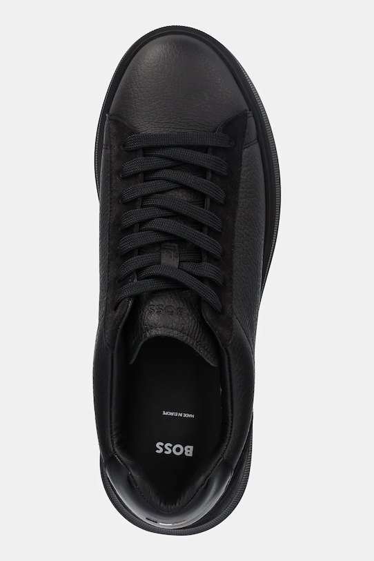 Шкіряні кросівки BOSS Bulton сірий 50552869.005