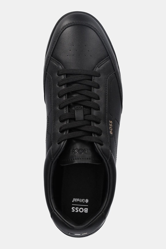BOSS sneakersy skórzane Nitan czarny 50552880.005