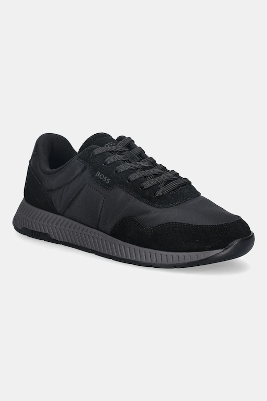 BOSS sportcipő Titanium velúr bőr fekete 50552895.005